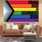 Progress Pride Flag Backdrop for Photography Every One is Welcome Here Banner Gay Pride Day Month Parade Rainbow Party Decorations and Supplies for Home